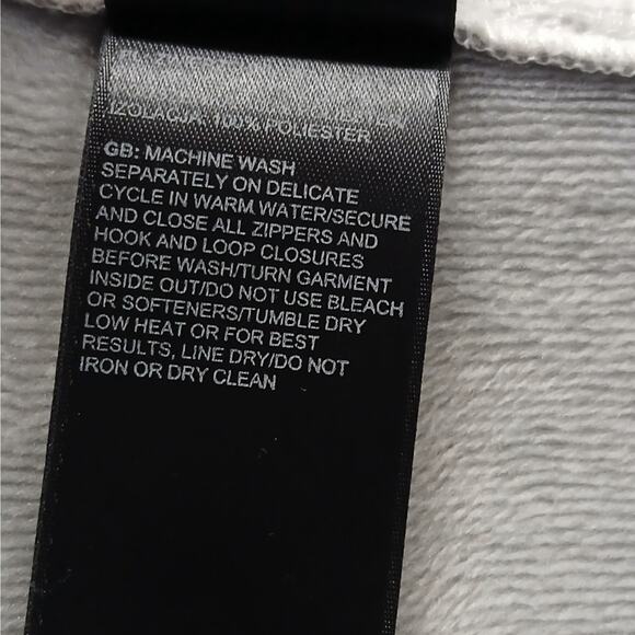 The North Face Quilted Full Zip Jacket Women's Medium White Gray Gorpcore Hiking - Picture 11 of 11